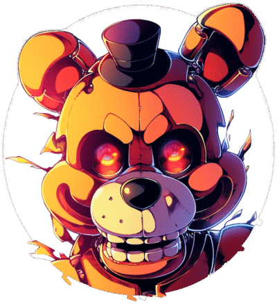 fnaf-freddy-fazbear-round-sticker