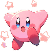 kirby-and-stars-sticker