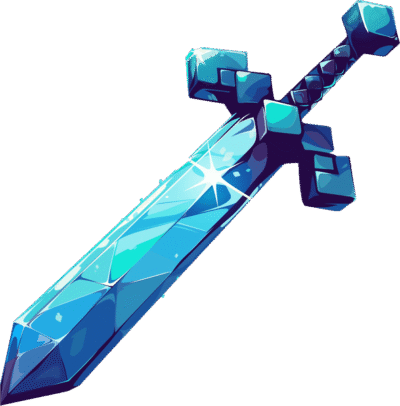minecraft-blue-diamond-sword-sticker