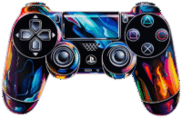 ps4-dualshock-in-multicolored-flames-sticker