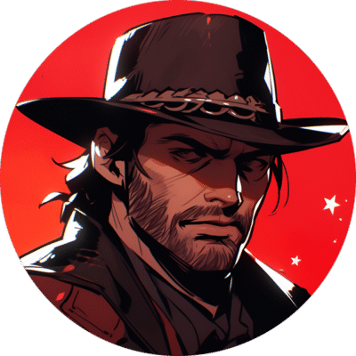 rdr-2-arthur-morgan-red-round-sticker