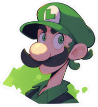 super-mario-luigi-aesthetic-sticker