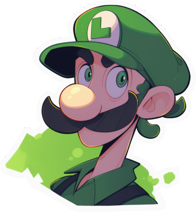 super-mario-luigi-aesthetic-sticker