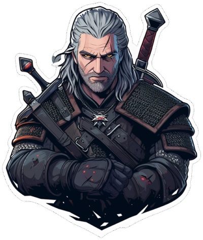 witcher-geralt-of-rivia-aesthetic-sticker
