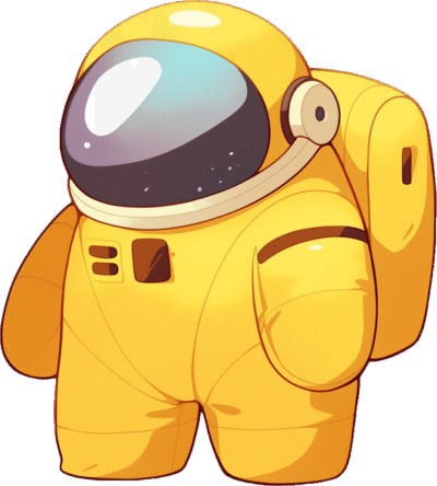 yellow-astronaut-among-us-sticker