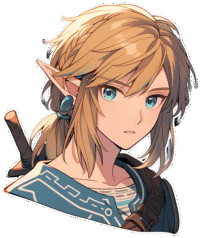 zelda-looks-surprised-aesthetic-sticker