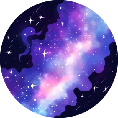 aesthetic-milky-way-round-sticker