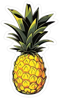 aesthetic-pineapple-fruit-sticker