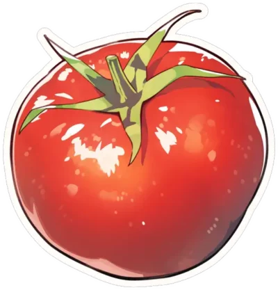 aesthetic-red-tomato-sticker