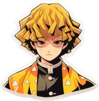 aesthetic-zenitsu-bust-sticker