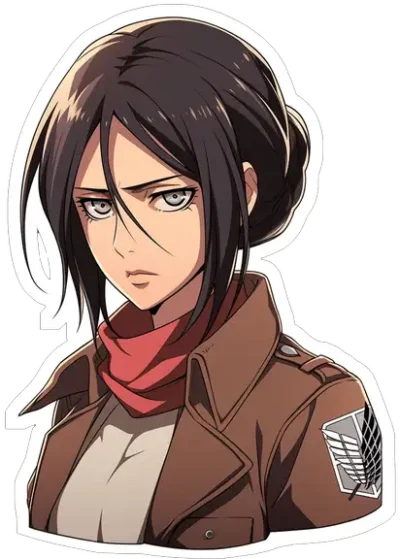 aot-mikasa-ackerman-anime-sticker