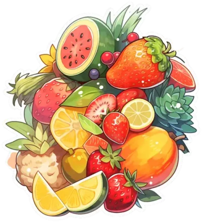 assorted-fruits-berries-sticker