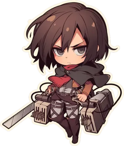 attack-on-titan-chibi-mikasa-sticker