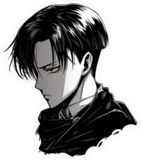attack-on-titan-levi-ackerman-manga-sticker