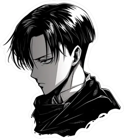 attack-on-titan-levi-ackerman-manga-sticker