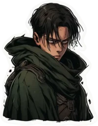 attack-on-titan-levi-aesthetic-sticker