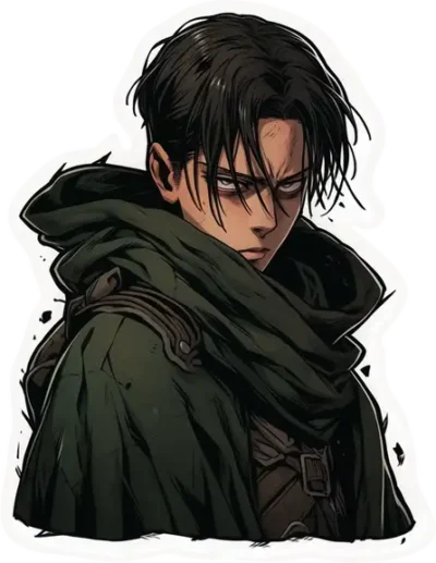 attack-on-titan-levi-aesthetic-sticker