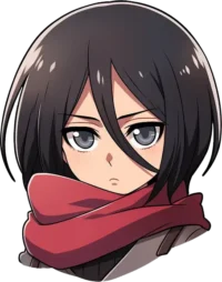 attack-on-titan-sad-mikasa-sticker