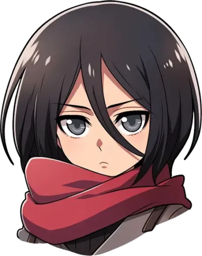 attack-on-titan-sad-mikasa-sticker