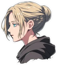attack-on-titan-side-view-annie-leonhart-sticker