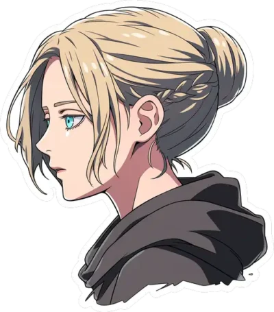 attack-on-titan-side-view-annie-leonhart-sticker