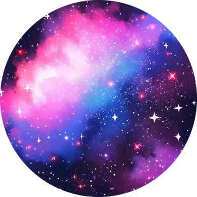 beautiful-purple-space-round-sticker