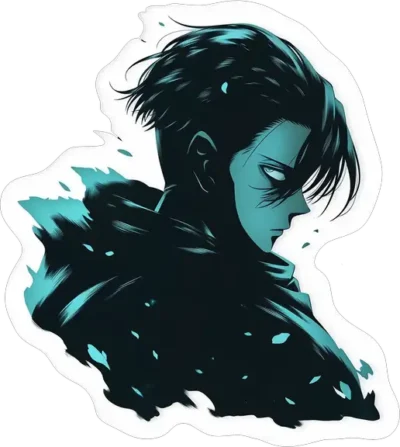 captain-levi-blue-aesthetic-sticker