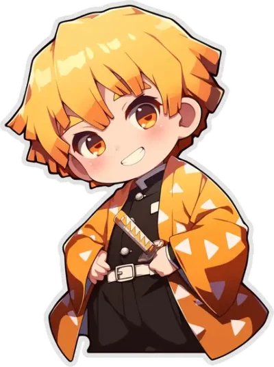 chibi-zenitsu-agatsuma-happy-pose-sticker