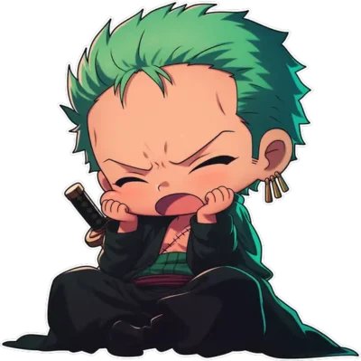 chibi-zoro-one-piece-sticker