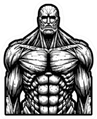 colossal-titan-black-white-aot-sticker