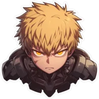 cool-genos-one-punch-man-sticker