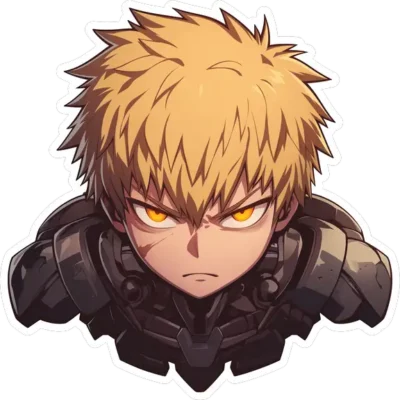 cool-genos-one-punch-man-sticker
