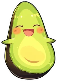 cute-avocado-aesthetic-sticker