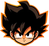 dbz-goku-head-orange-stroke-sticker