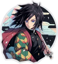 demon-slayer-aesthetic-giyu-tomioka-round-sticker