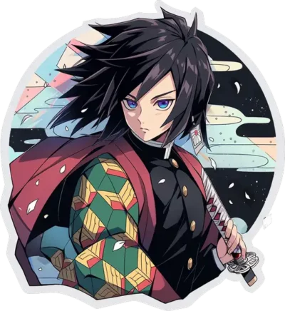 demon-slayer-aesthetic-giyu-tomioka-round-sticker