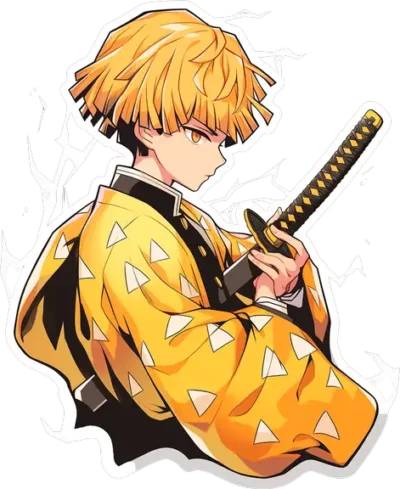 demon-slayer-zenitsu-side-stance-with-katana-under-arm-sticker