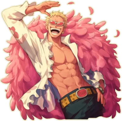 doflamingo-one-piece-hype-sticker