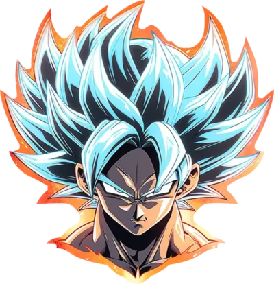 dragon-ball-goku-orange-stroke-sticker