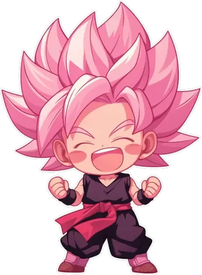 dragon-ball-goku-rose-chibi-sticker