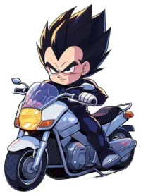 dragon-ball-vegeta-on-the-bike-sticker