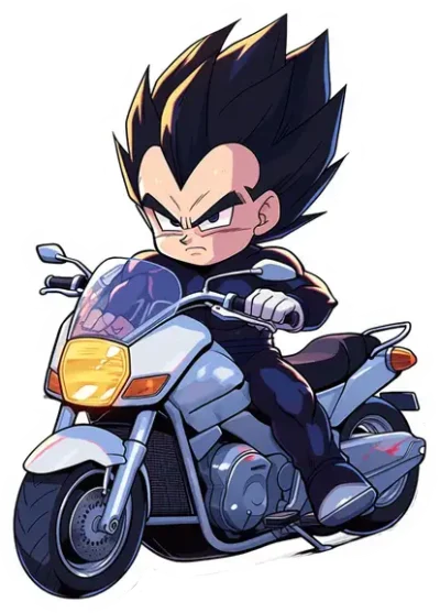 dragon-ball-vegeta-on-the-bike-sticker