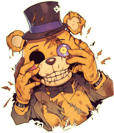 five-nights-at-freddys-freddy-fazbear-creepy-reveal-sticker