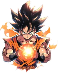 goku-with-an-energy-ball-sticker