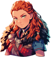 horizon-zero-dawn-aloy-red-braids-sticker
