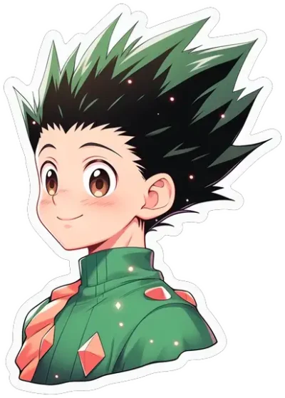 hunter-x-hunter-smiling-gon-freecss-sticker