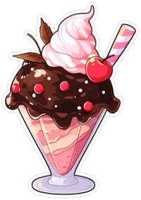 ice-cream-with-cherry-and-chocolate-sticker