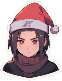 itachi-uchiha-in-christmas-hat-sticker