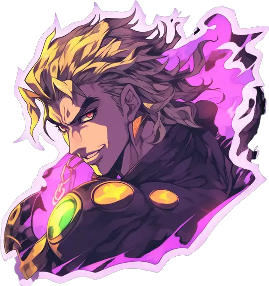 jojos-bizarre-adventure-aesthetic-purple-dio-brando-sticker