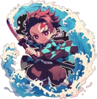 kimetsu-no-yaiba-tanjiro-focused-attack-sticker